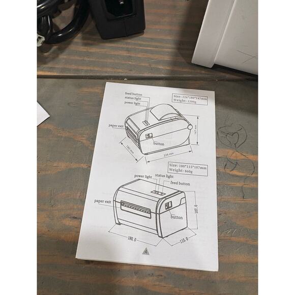 Bluetooth wireless/USB Barcode Label Printer POS-900-L NEW thermal printer - Picture 5 of 6